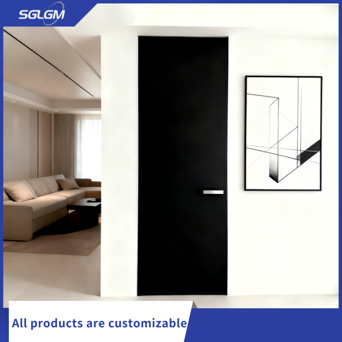 Melnas alumīnija iekšdurvis