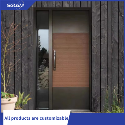 Mūsdienu koka priekšējās durvis